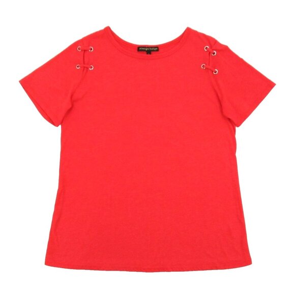 Womens T-Shirt Bundle Large Wear It Declare It Black Tee Gray Ribbed Henley Y2K - Picture 2 of 16